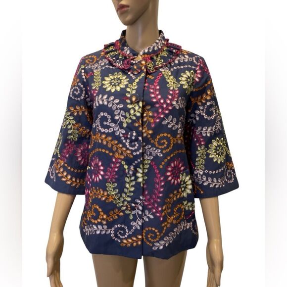 ZARA CAMPBELL Jackets & Blazers - ZARA CAMPBELL Floral Patterned Women's Jacket size S